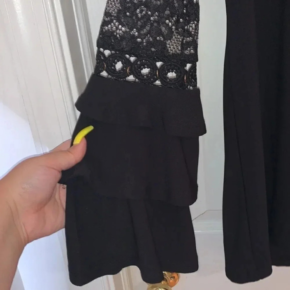 Belldini Unique Lace Top Black Size S - Picture 5 of 5